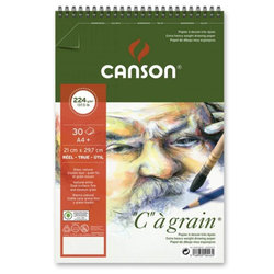 Canson CA Grain Çizim Bloğu 224g 30 Yaprak Spiralli - Thumbnail