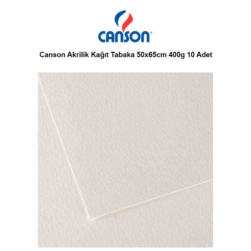 Canson Akrilik Kağıt Tabaka 50x65cm 400g 10 Adet