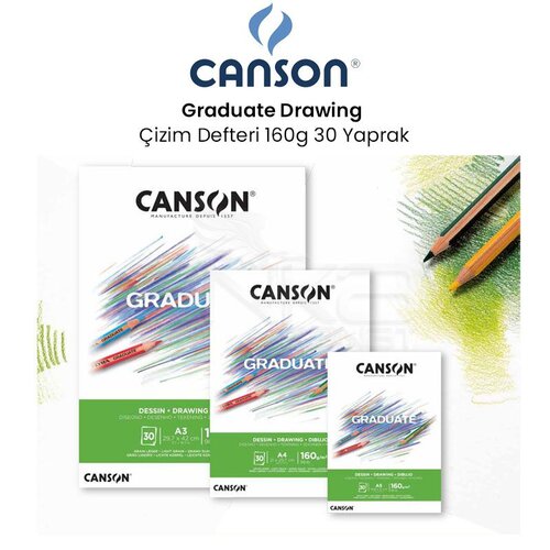 Canson Graduate Drawing Çizim Defteri 160g 30 Yaprak