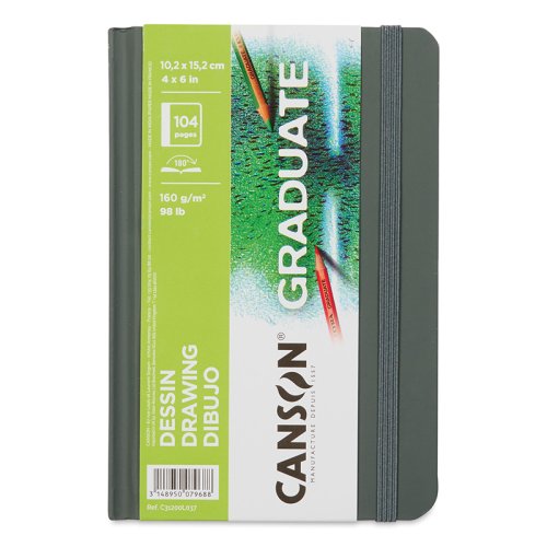 Canson Graduate Drawing Sert Kapak Dikey Çizim Defteri 160g 104 Yaprak