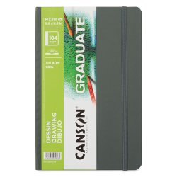 Canson Graduate Drawing Sert Kapak Dikey Çizim Defteri 160g 104 Yaprak - Thumbnail