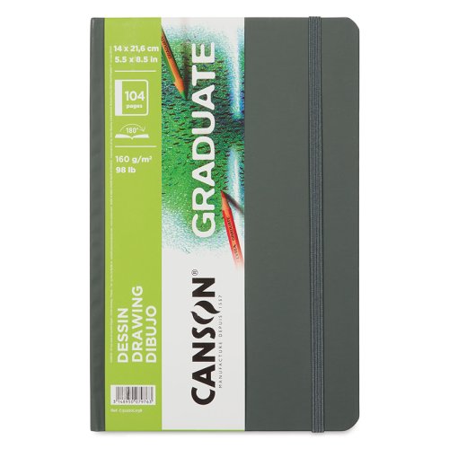 Canson Graduate Drawing Sert Kapak Dikey Çizim Defteri 160g 104 Yaprak