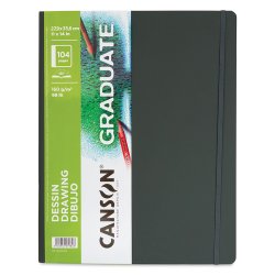 Canson Graduate Drawing Sert Kapak Dikey Çizim Defteri 160g 104 Yaprak - Thumbnail