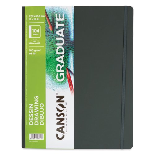 Canson Graduate Drawing Sert Kapak Dikey Çizim Defteri 160g 104 Yaprak