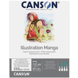 Canson - Canson İllustration Çizim Bloğu 12 Yaprak 250g (1)