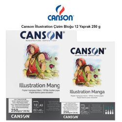 Canson - Canson İllustration Çizim Bloğu 12 Yaprak 250g