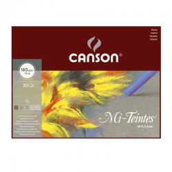 Canson Mi-Teintes Pastel Defteri Gri Tonlar 30 Yaprak 160g - Thumbnail