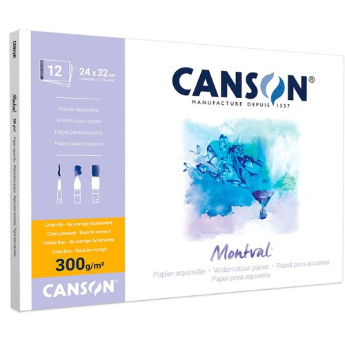 Canson Montval Sulu Boya Blok 300g 12 Yaprak