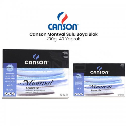 Canson Montval Watercolour Sulu Boya Blok 200g 40 Yaprak