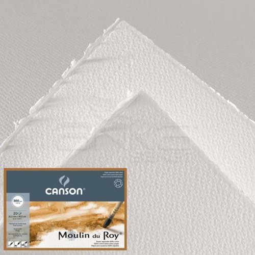 Canson Moulin du Roy Çizim Blok 300g 12 Yaprak Rough Grain