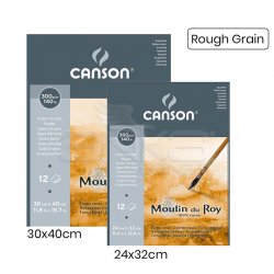 Canson Moulin du Roy Çizim Blok 300g 12 Yaprak Rough Grain - Thumbnail