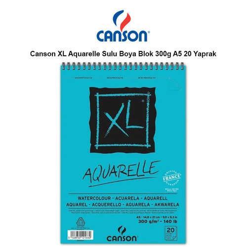 Canson XL Aquarelle Sulu Boya Blok 300g A5 20 Yaprak