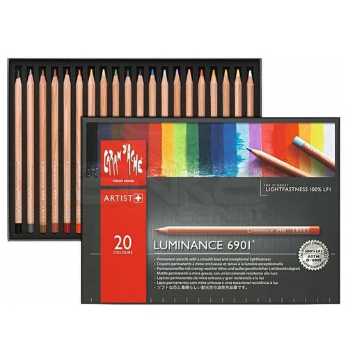 Caran dAche Luminance Permanent Color 20li Kuru Boya Kalem Seti