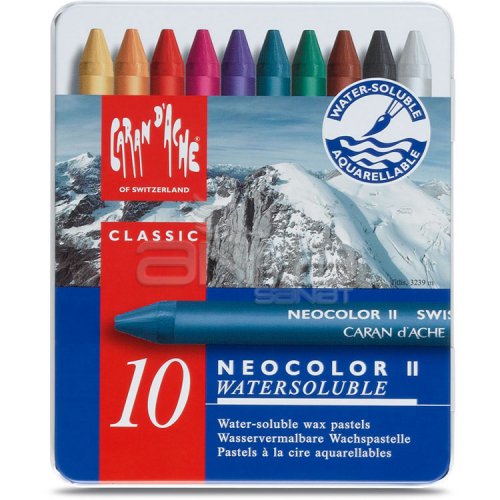 Caran dAche Neocolor II 10lu Aquarel Pastel Boya