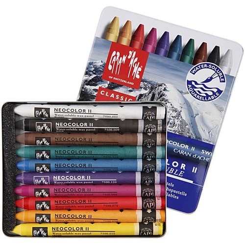 Caran dAche Neocolor II 10lu Aquarel Pastel Boya