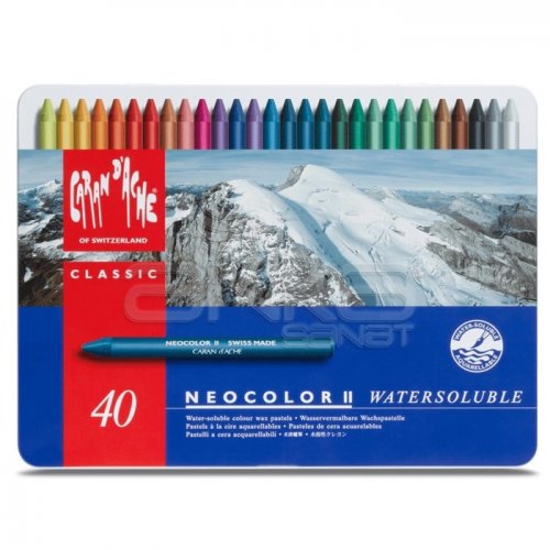 Caran dAche Neocolor II Aquarel Pastel Boya 40lı