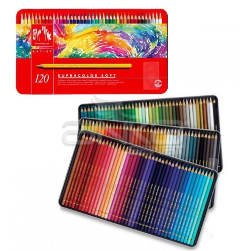 Caran dAche Supracolor Soft Aquarelle 120li Sulu Boya Kalem Seti