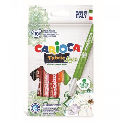 Carioca Cromatex Fabric Liner Tişört Kalemi 10lu 42909