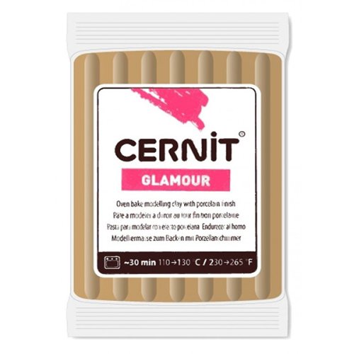 Cernit Glamour Polimer Kil 56g 800 Brown - Glamour 800 Brown