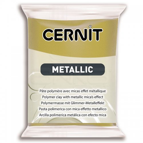 Cernit Metallic Polimer Kil 56g 055 Antique Gold - 055 Antique Gold