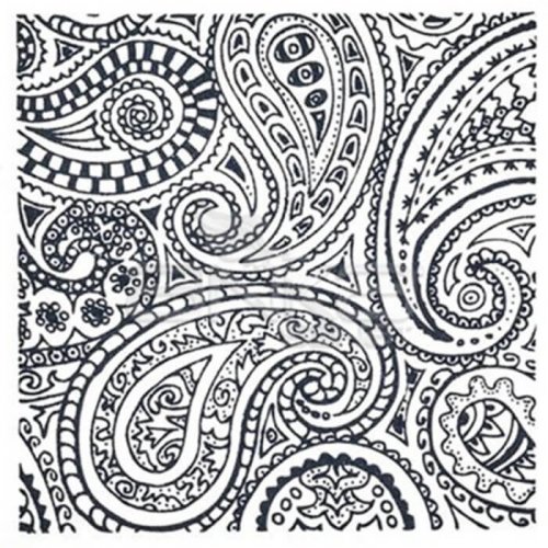 Cernit Silikon Desen Kalıbı 9x9cm Paisley 95010