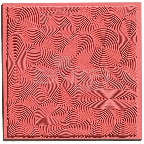 Cernit Silikon Desen Kalıbı 9x9cm Spirals 95012