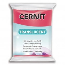 Cernit - Cernit Translucent (Transparan) Polimer Kil 56g 474 Ruby Red