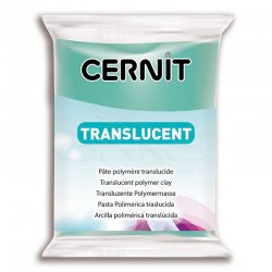 Cernit - Cernit Translucent (Transparan) Polimer Kil 56g 620 Emerald Green