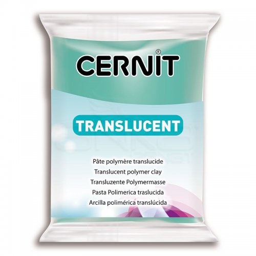 Cernit Translucent (Transparan) Polimer Kil 56g 620 Emerald Green