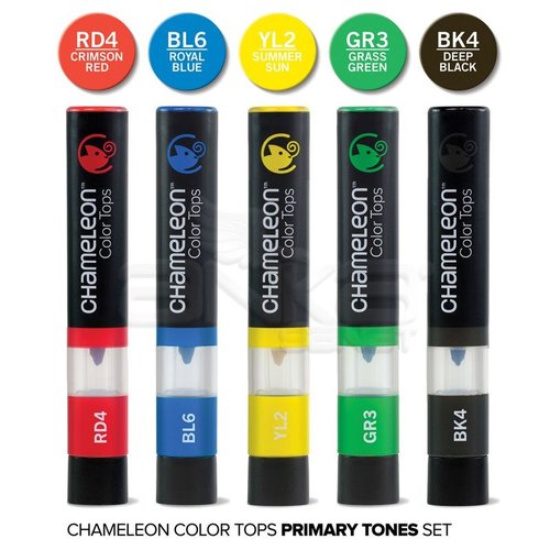 Chameleon Color Tops Marker Kalem 5li Set Prınary Tones