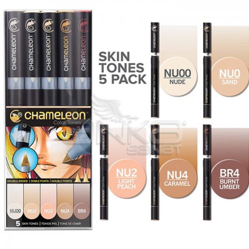 Chameleon Marker Kalem 5li Set Skin Tones