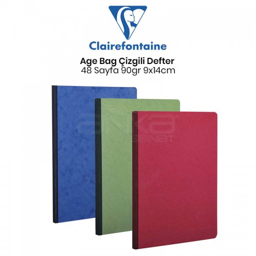 Clairefontaine Age Bag Çizgili Defter 48 Yaprak 9x14cm