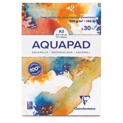 Clairefontaine Goldline Aquapad Cold Pressed Sulu Boya Blok 300g - Thumbnail