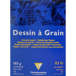 Clairefontaine Dessin a Grain İnce Dokulu Çizim Bloğu 180g 30 Yaprak - Thumbnail