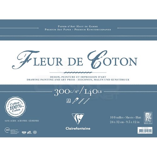 Clairefontaine Fleur De Cotton Blok 300g 10 Yaprak