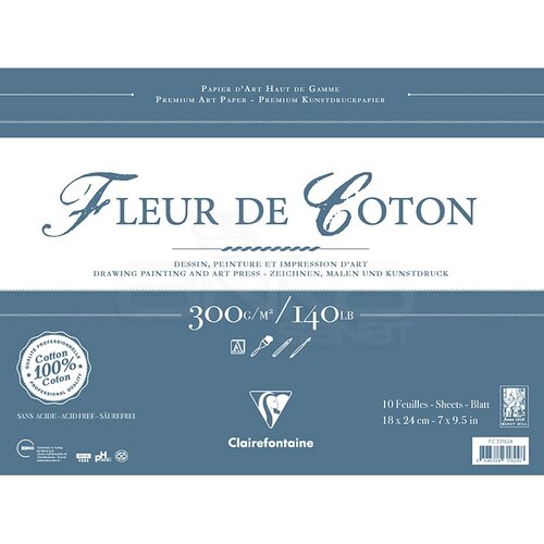 Clairefontaine Fleur De Cotton Blok 300g 10 Yaprak