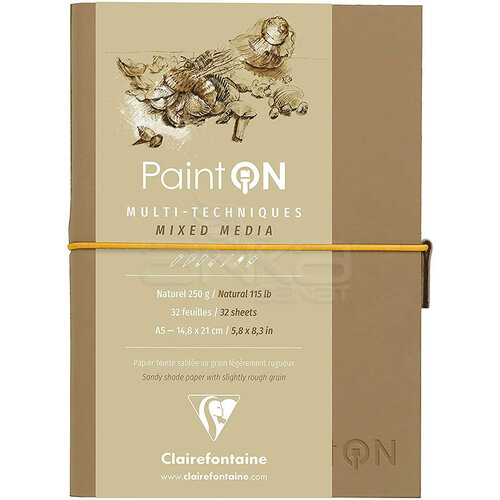 Clairefontaine Paint On Mixed Media Naturel Blok A5 250g 32 Yaprak