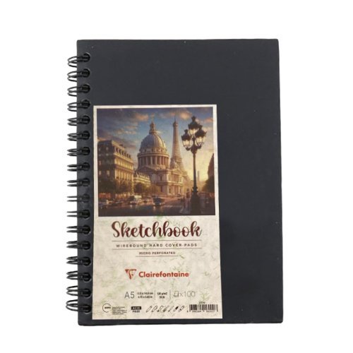 Clairefontaine Sert Kapak Spiralli Sketch Blok 120g 100 Yaprak