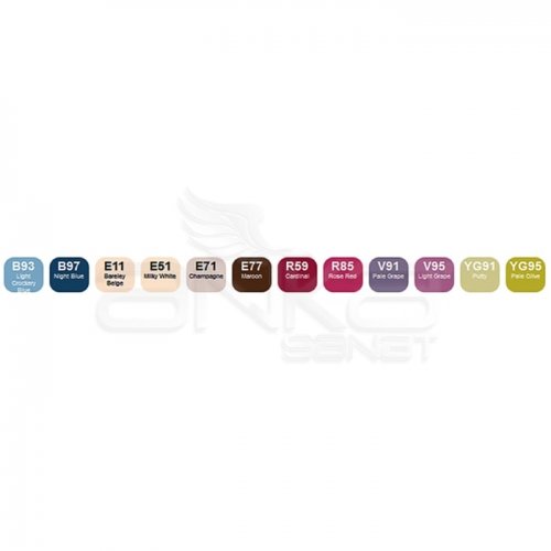 Copic Ciao Marker 12li Set Nostalgie Colors