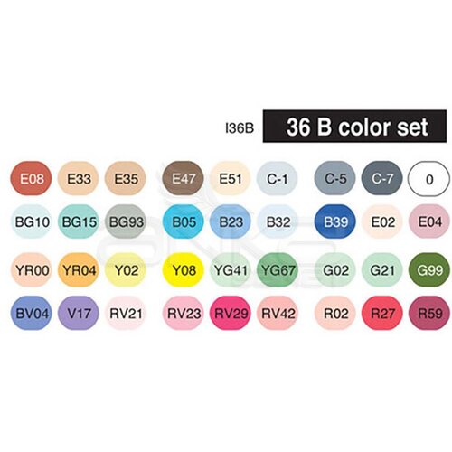 Copic Ciao Marker 36lı Set B