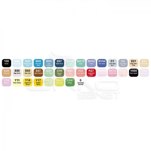 Copic Ciao Marker 36lı Set Brilliant Colors