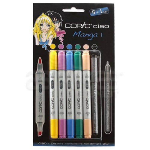 Copic Ciao Marker 5+1 Set Manga 1