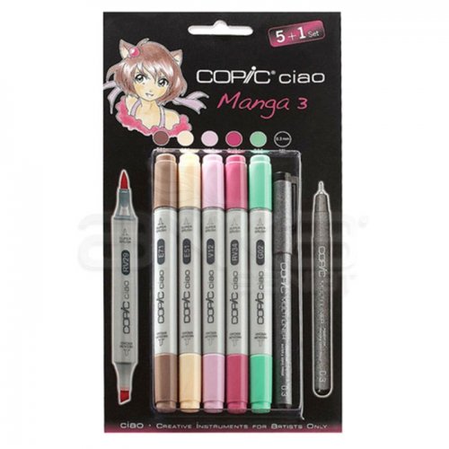 Copic Ciao Marker 5+1 Set Manga 3