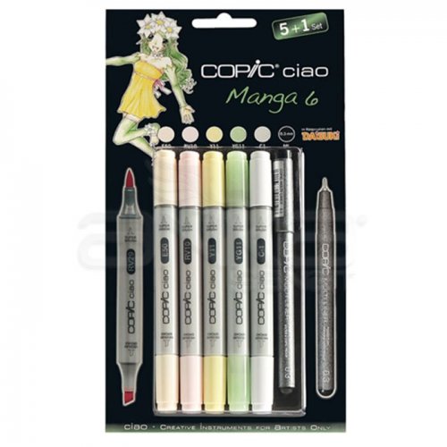 Copic Ciao Marker 5+1 Set Manga 6