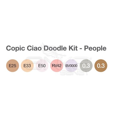 Copic Ciao Marker 5+2 Set People Doodle Kit