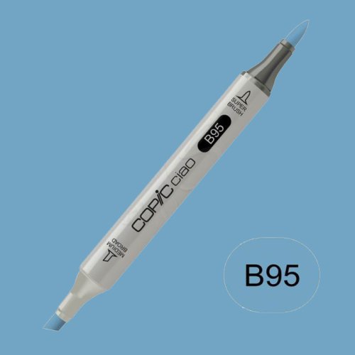 Copic Ciao Marker B95 Light Grayish Cobalt - B95 Light Grayish Cobalt