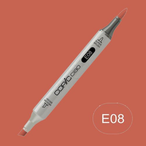 Copic Ciao Marker E08 Brown