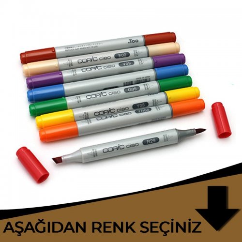 Copic Ciao Marker Kahverengi Tonlar