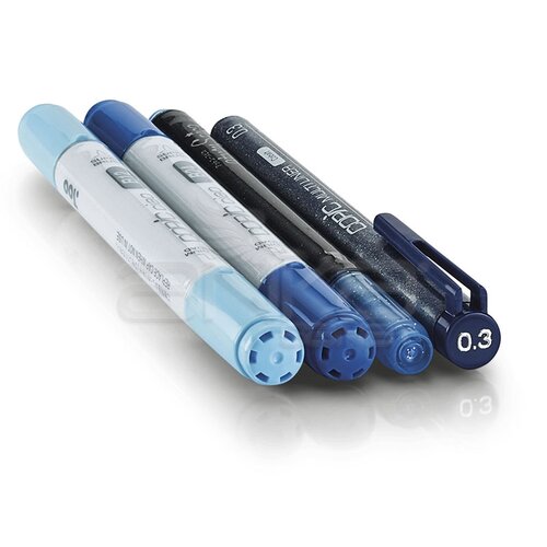 Copic Doodle Pack 4lü Set Blue