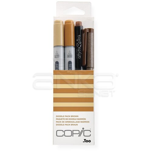 Copic Doodle Pack 4lü Set Brown